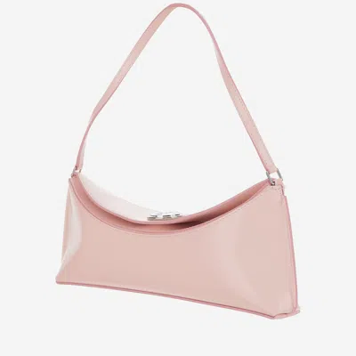Jacquemus Le Calisso Pink Shoulder Bag With Engraved Snap Button In Leather In Pink