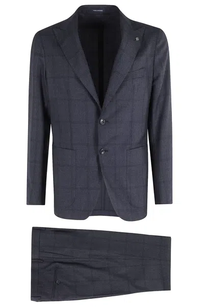 Tagliatore Abito Galles Fuso Petto A Lancia Pant 1 Pinces In Blue