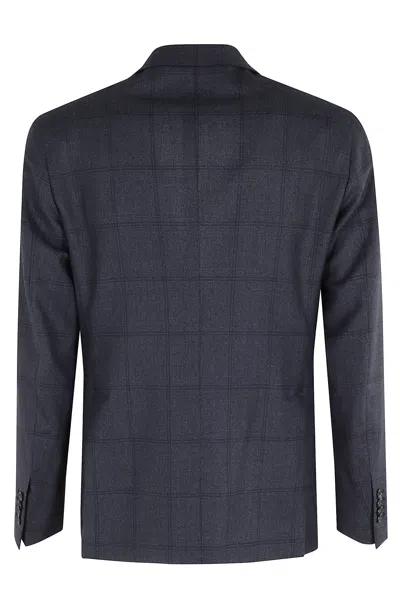 Tagliatore Abito Galles Fuso Petto A Lancia Pant 1 Pinces In Blue