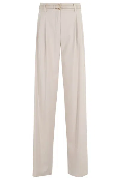 Max Mara Entrata Trousers In Neutral