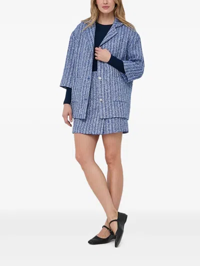 粗花呢缀饰夹克