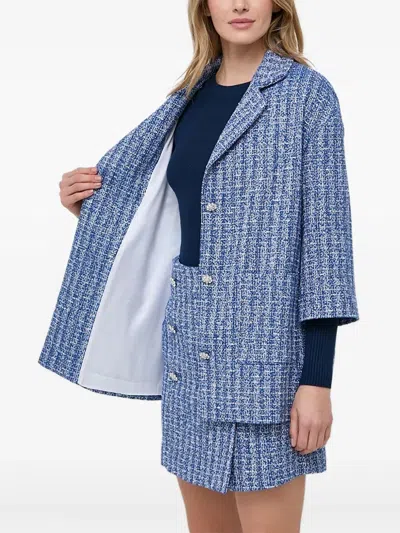 粗花呢缀饰夹克