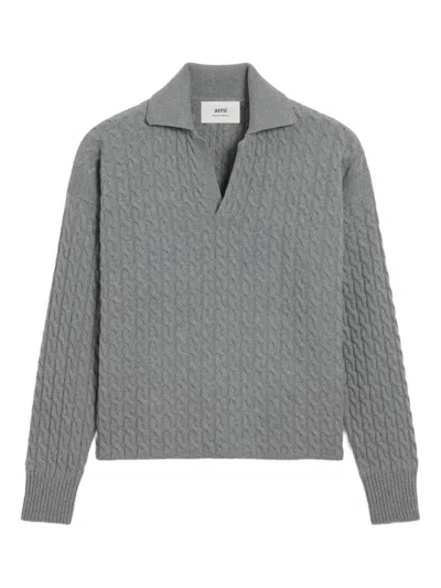 Ami Alexandre Mattiussi Prada Black Nappa Leather Reversible Bomber Jacket In Gray