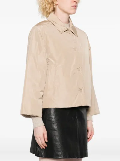 Weekend Max Mara Button-fastening Jacket In Neutral