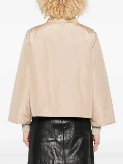 Weekend Max Mara Button-fastening Jacket In Neutral