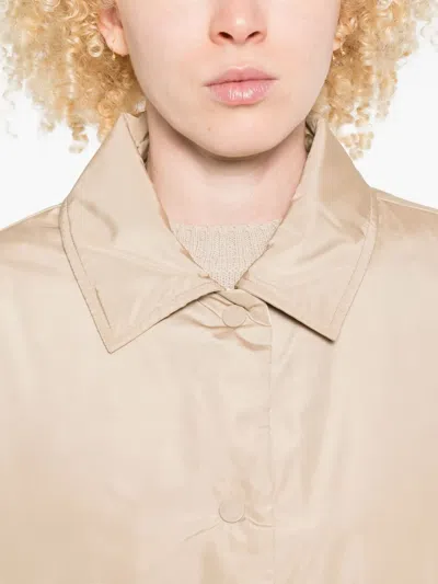 Weekend Max Mara Button-fastening Jacket In Neutral