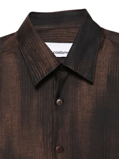 Costumein Long-sleeve Shirt In Brown