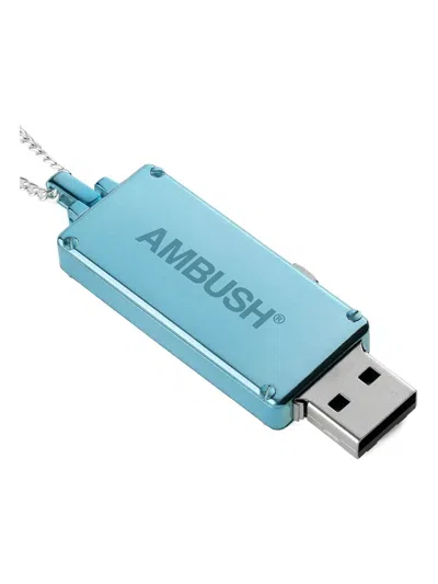 Ambush Usb Rectangle Necklace In Blue