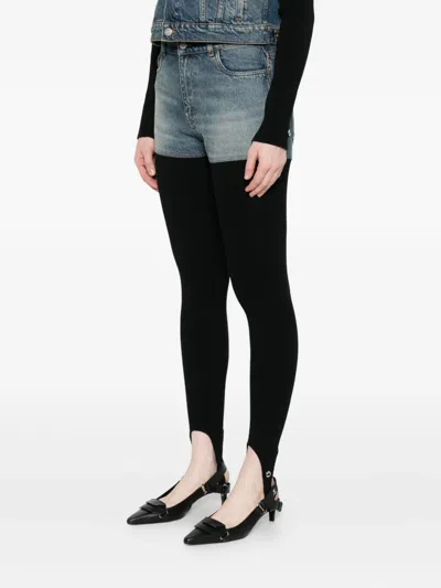 Coperni Dual-tone Organic Cotton Pants In Black