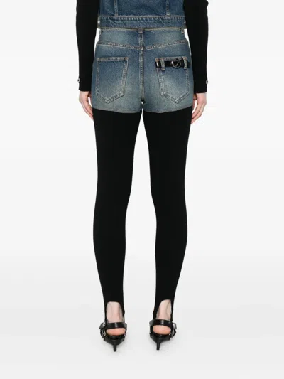 Coperni Dual-tone Organic Cotton Pants In Black