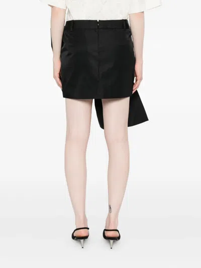 N°21 Mini Skirt With Bow In Black