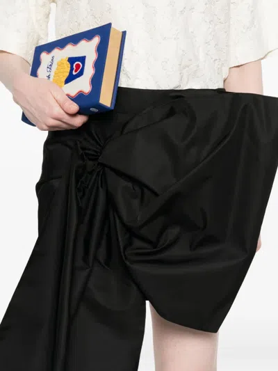 N°21 Mini Skirt With Bow In Black