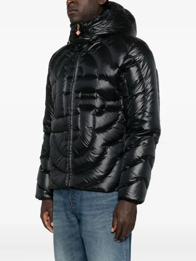 Casablanca Mens Black Monogram Regular-fit Shell-down Jacket In Black