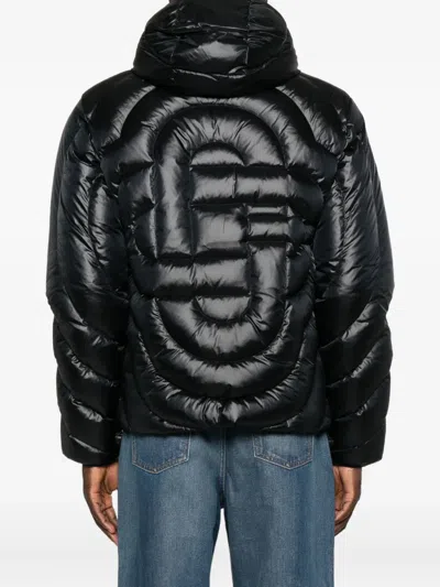 Casablanca Mens Black Monogram Regular-fit Shell-down Jacket In Black
