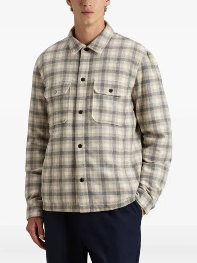 Woolrich Plaid Pattern Jacket Featuring Chest Pockets In Animal Print