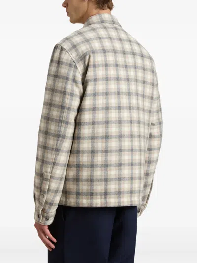 Woolrich Plaid Pattern Jacket Featuring Chest Pockets In Animal Print