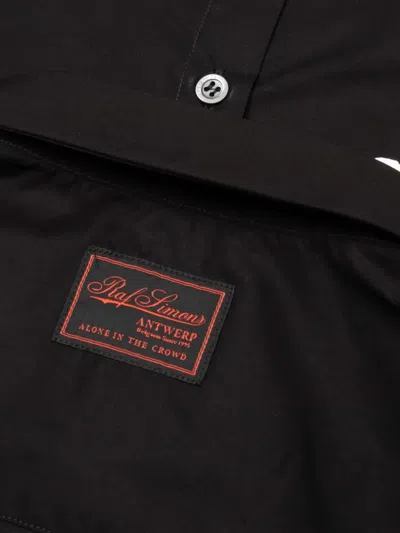 Raf Simons Polka-dot Print Shirt In Black