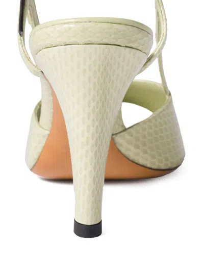 Miu Miu Ayers Slingback Sandals In Green