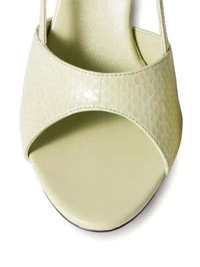 Miu Miu Ayers Slingback Sandals In Green