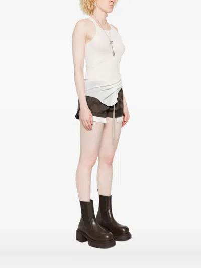 Rick Owens Basic Rib Tank In White