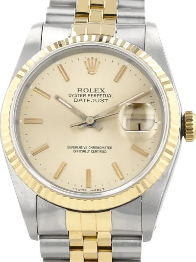 Pre-owned Rolex 1990s Datejust 36mm In Gold