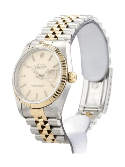 Pre-owned Rolex 1990s Datejust 36mm In Gold