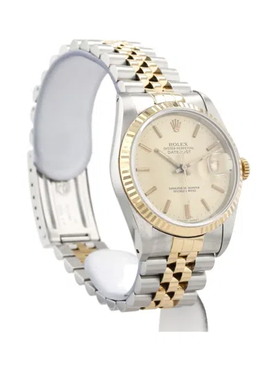 Pre-owned Rolex 1990s Datejust 36mm In Gold