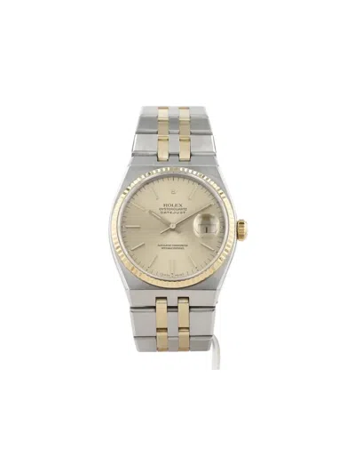 Pre-owned Rolex 1978 Oysterquartz Datejust 36mm In Gold