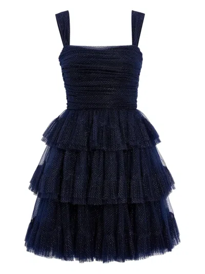 Jenny Packham Fall From Grace Mini Dress In Blue