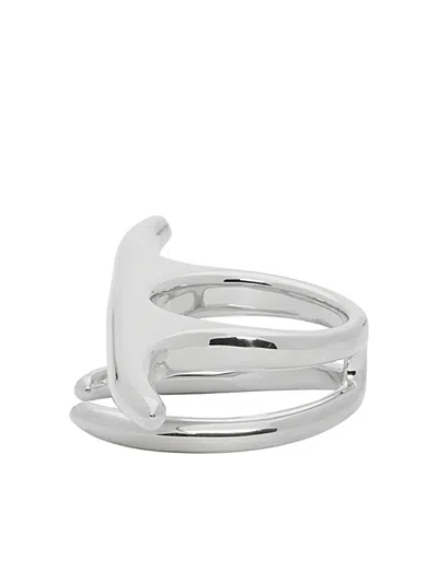 Ambush Liquid Multi-finger Ring In Gray