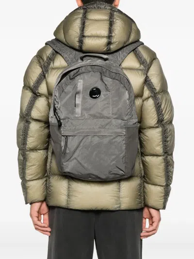 C.p. Company C.p.company Backpack With Lens Detail In Gray