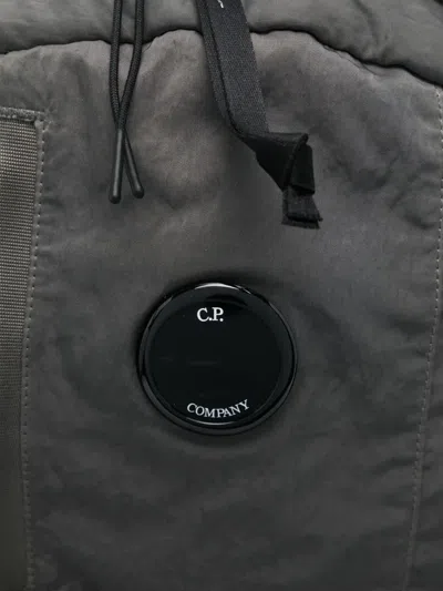 C.p. Company C.p.company Backpack With Lens Detail In Gray