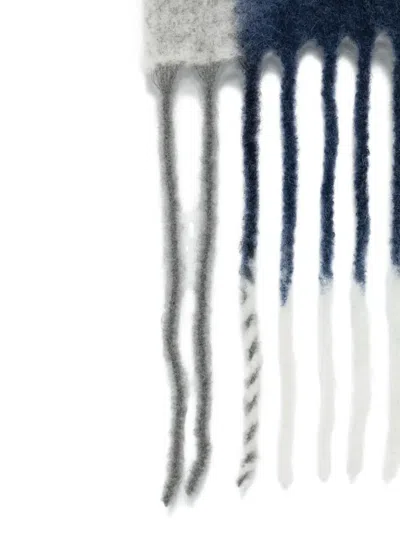 Altea Block-colour Fringed Scarf In Multi