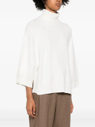 Ermanno Firenze Turtleneck Sweater In White