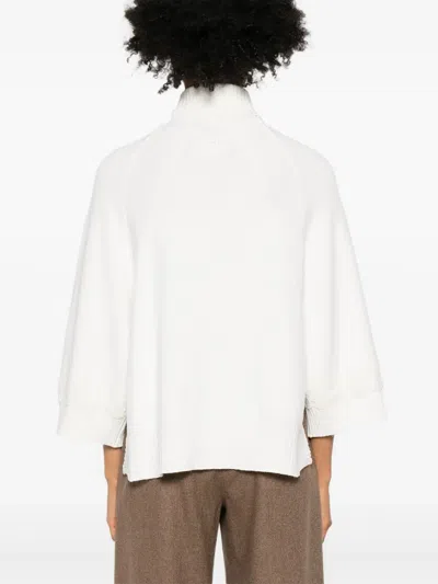 Ermanno Firenze Turtleneck Sweater In White