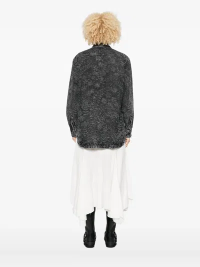 Golden Goose Denim Shirt In Gray