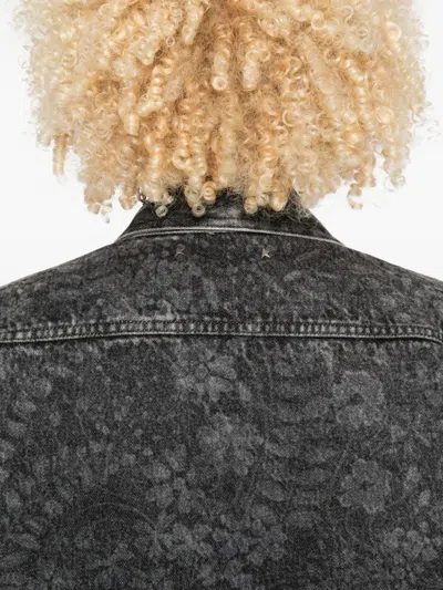 Golden Goose Denim Shirt In Gray