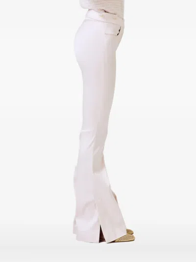 Sa Su Phi Silk Blend Flared Trousers In Pink