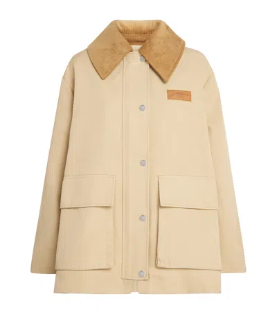 Ganni Carhartt Wip Short Sleeves Pocket Heart T-shirt In Brown