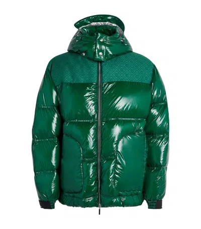 Casablanca Down-filled Relaxed Fit Puffer Jacket In Green