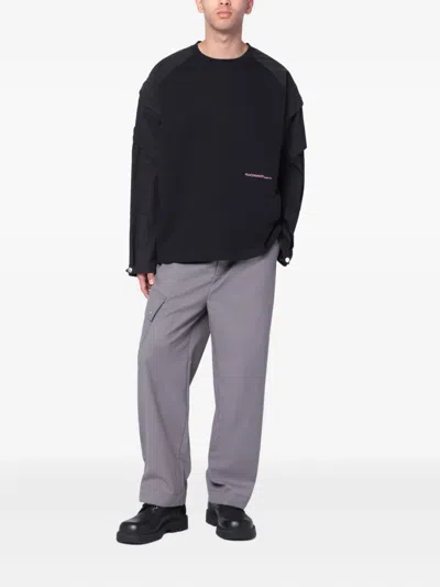 Peacemaker Oamc Pleat-detail Cargo Trousers In Gray