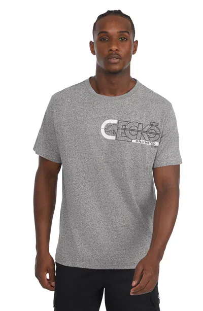 Ecko Unltd Fineliner Short Sleeve Knit In Gray