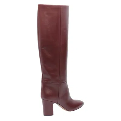 Paris Texas Lavinia Boot 75 High Heels Boots In Bordeaux Leather In Red