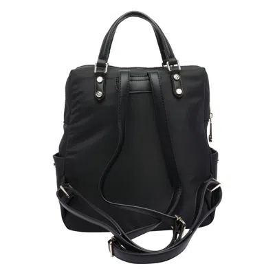 V73 Multi-pocket Top-handle Backpack In Black