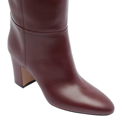 Paris Texas Lavinia Boot 75 High Heels Boots In Bordeaux Leather In Red