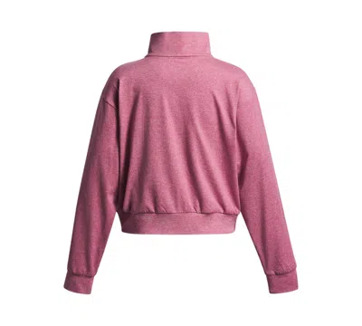 Under Armour Little And Big Girls Motion Lounge Zippered Sweatshirt In Pink