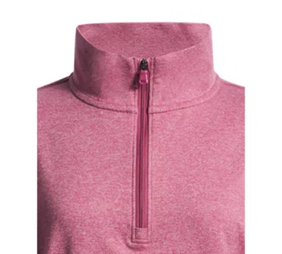 Under Armour Little And Big Girls Motion Lounge Zippered Sweatshirt In Pink