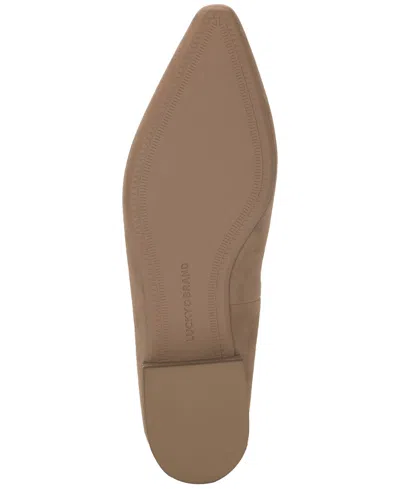 Lucky Brand Women's Mylody Slingback Low Heeled Mules In Brown