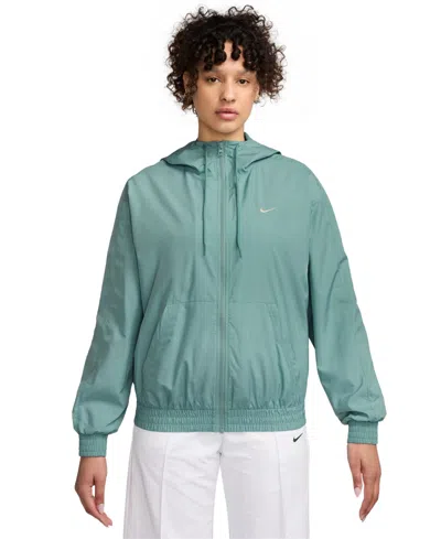 Nike Classic Hooded Zip Jacket In Green
