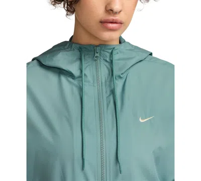 Nike Classic Hooded Zip Jacket In Green
